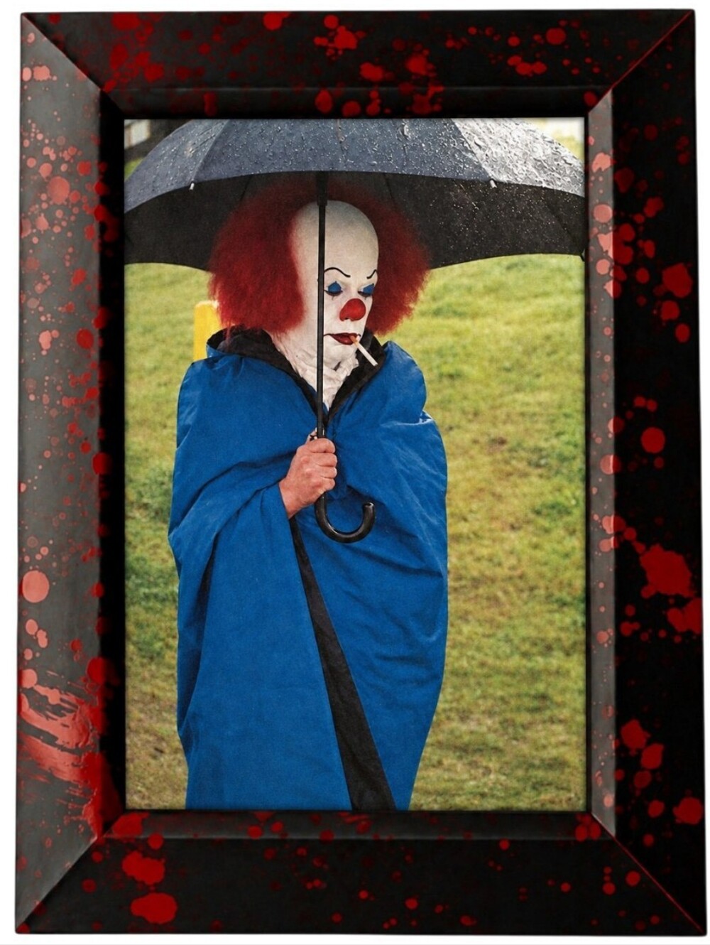Horror Bloody Halloween It Smoking Clowns Clown Framed Art Print It Steve King